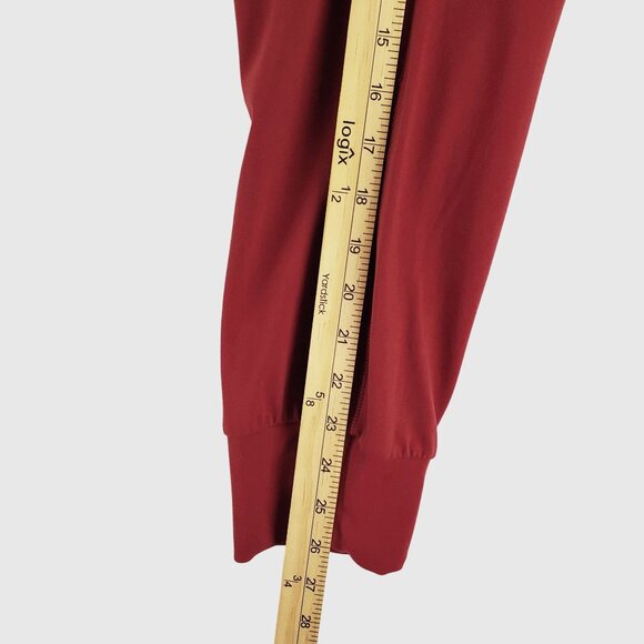 Athleta High-Waisted Red Jogger Pants Moisture-Wicking Stretch Womens M - Picture 4 of 7
